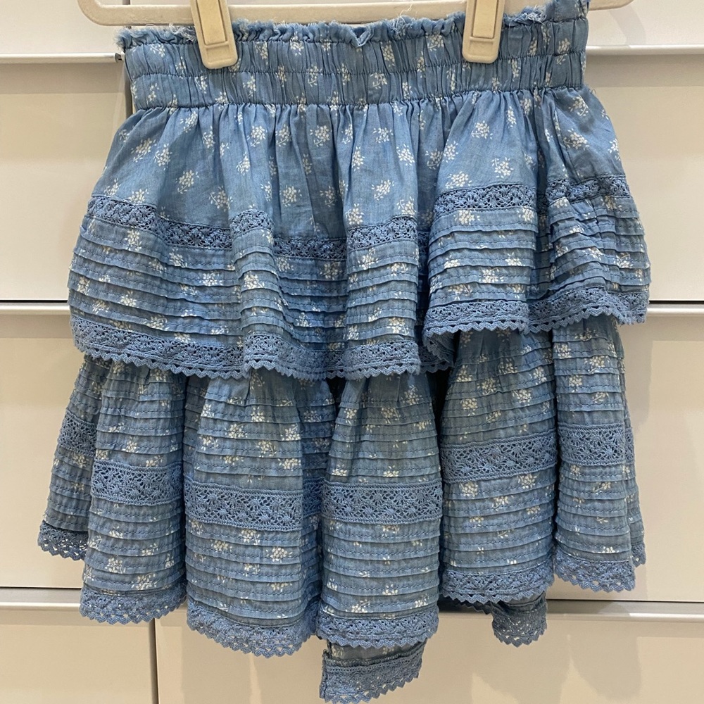 Aerie rock n ruffle mini skirt, size xs